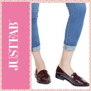 JustFab Burgundy Loafers